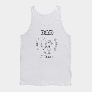 Dad, Legend, Friend, Hero, Fathers Day, Tank Top